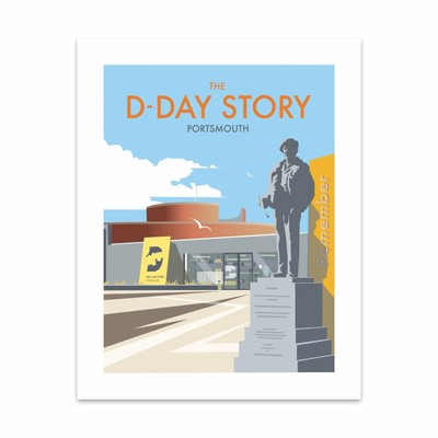 The D-Day Story, Portsmouth 28x35cm Art Print by Dave Thompson