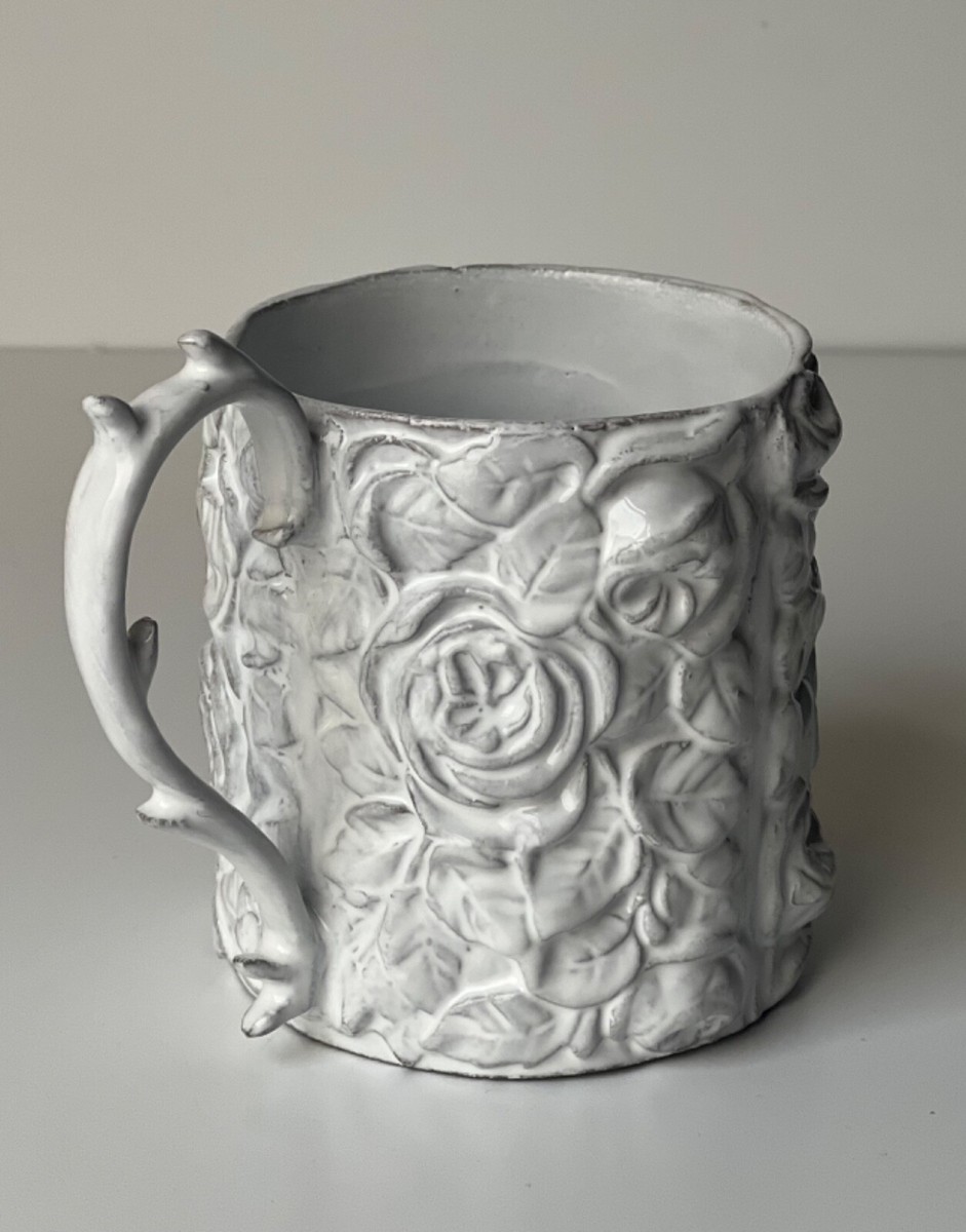 Astier de Villatte Large French Rose High Relief Motif. Rare