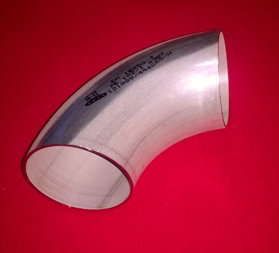 Edelstahl Bogen 90° Rohrbogen Einschweißbogen VA blank Auspuff/Downpipe