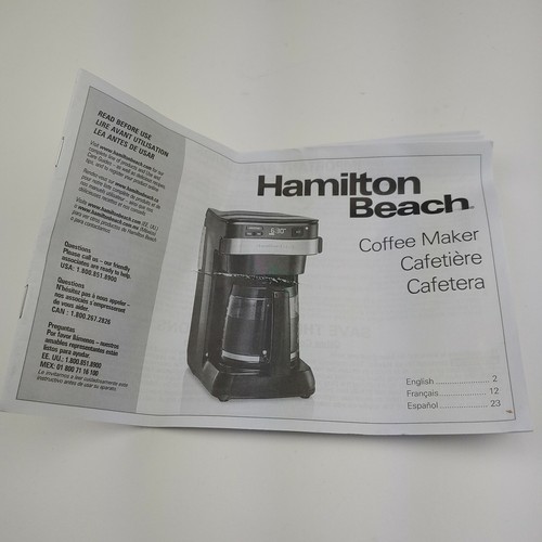 Hamilton Beach 46310 coffee maker 