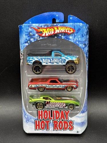Hot Wheels HOLIDAY HOT RODS 3 PACK FORD F-150 RANCHERO FUNNY CAR Free Shipping