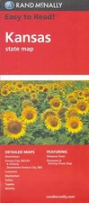 State Map of Kansas, Easy To Read!, by Rand McNally 
