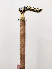 Antique Brass Designer Handle Vintage Walking Cane Wooden Walking Stick Men's