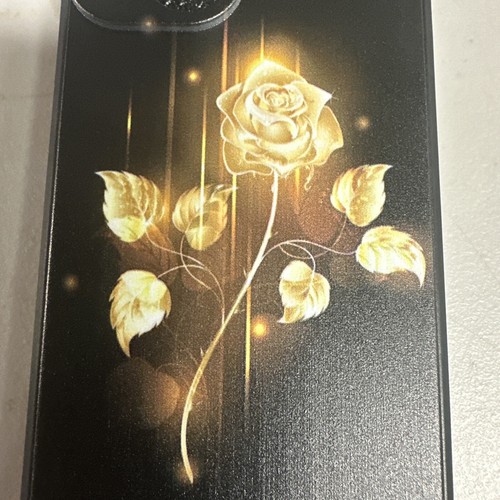 Black Golden Rose iPhone 14 Case Cover - Picture 2 of 5