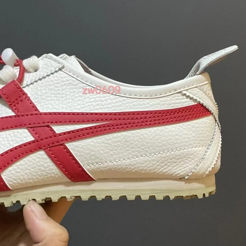 NEW 2026 Onitsuka Tiger Mexico 66 Classic White & Red Sport Shoes