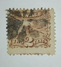 TRAVELSTAMPS:1869 US Stamps Scott #113 Pony Express The Pictorials used ng