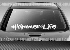 bimmer4life Windshield Banner Drift Vinyl Decal Sticker Bimmer for life Fits BMW