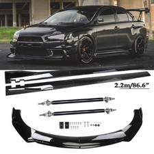 For Mitsubishi Lancer Gt Front Bumper Lip Spoiler Splitterside Skirtstrutrod