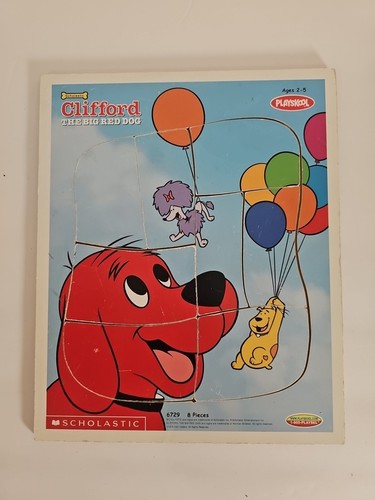 Vintage Clifford The Big Red Dog With Friends Playskool Wooden Puzzle 2001