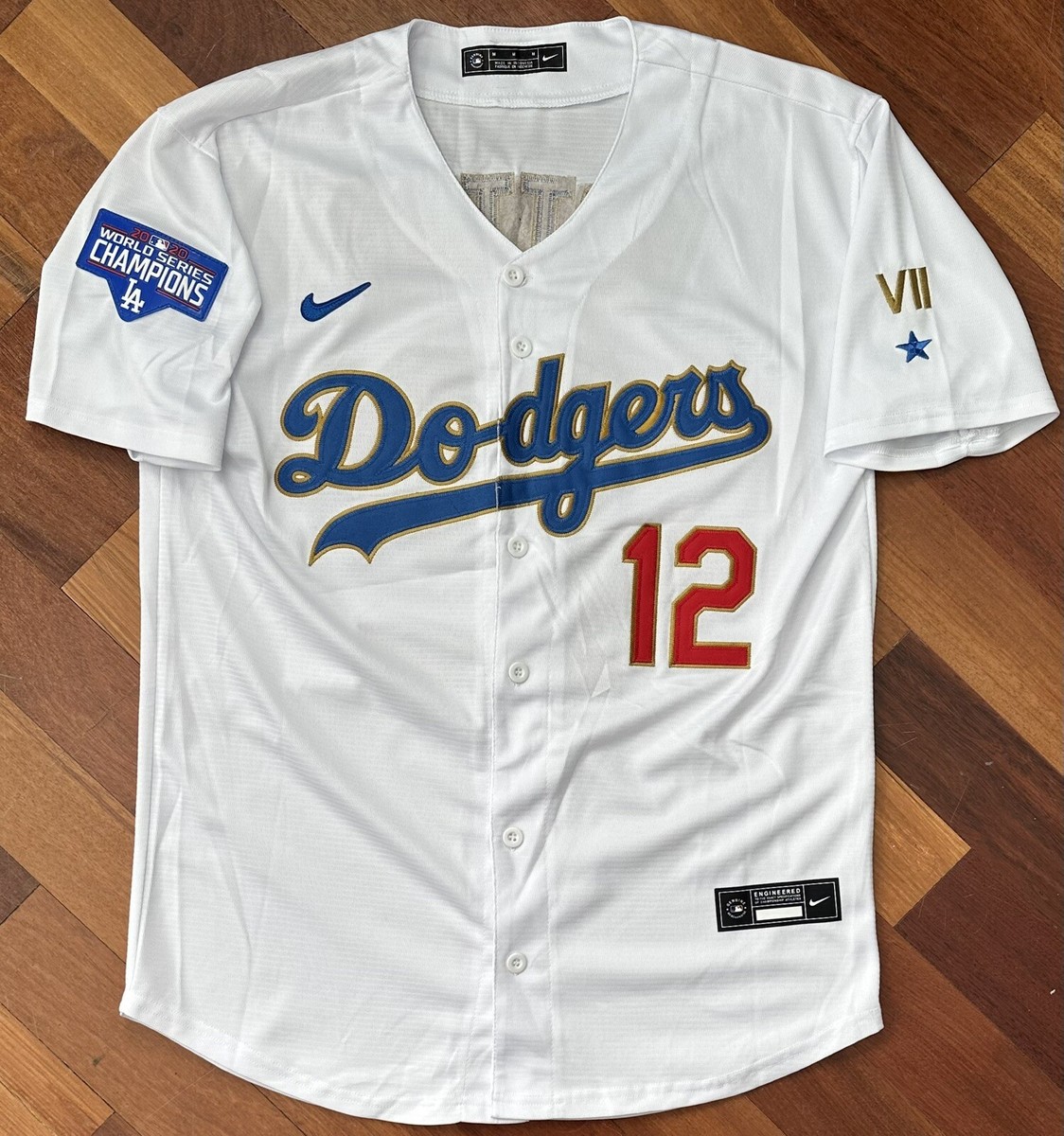 2020ワールドシリーズ制覇記念　ロサンゼルス限定コルテッツ 27センチ NIKE 2020 LA Dodgers World Series Champions Potter #12 Gold