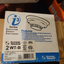SYSTEM SENSOR 2WT-B PHOTOELECTRIC SMOKE DETECTOR ***NIB!!