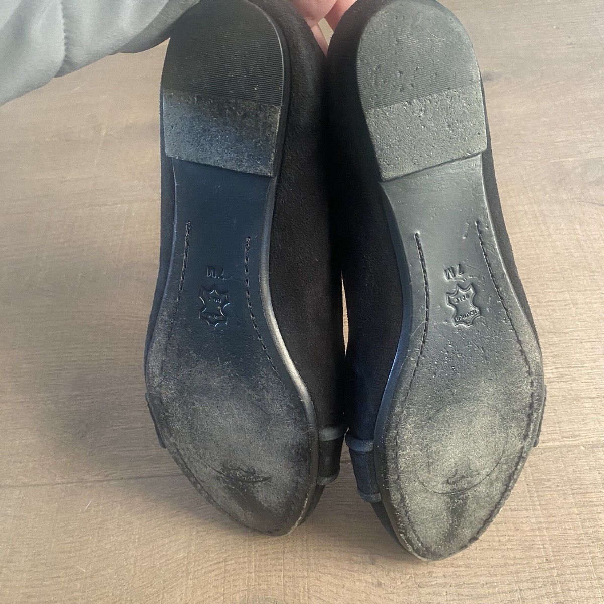 tory burch SIZE 7 suede studded flats stud shoes | eBay