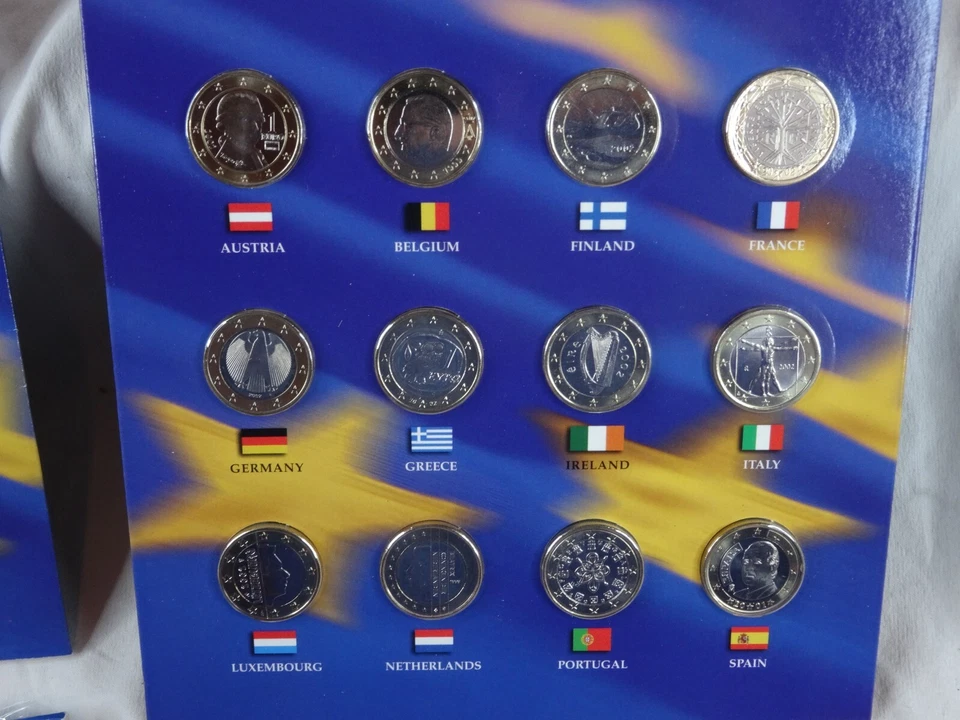2002 State Quarter & Euro Coin Collection US Mint OGP Box & COA Uncirculated - Image 2 of 4