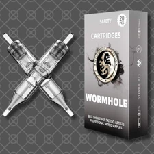 Wormhole Tattoo Cartridge Needles 5RL Tattoo Cartridges Professional Disposab...