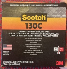 Scotch Linerless Rubber Splicing Tape 3/4 in x 30 ft Premium Grade Self-Bonding