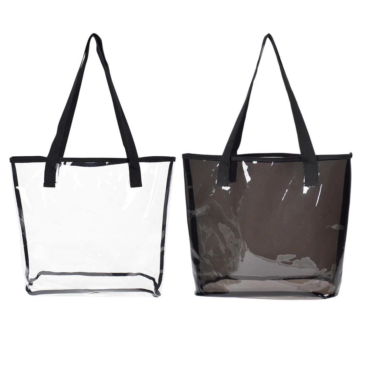 Large Clear Tote Bags for Women Travel Handbag Transparent Purse 2 Sets PVC  Top Handle Shoulder Crossbody Bag : Clothing, Shoes & Jewelry 