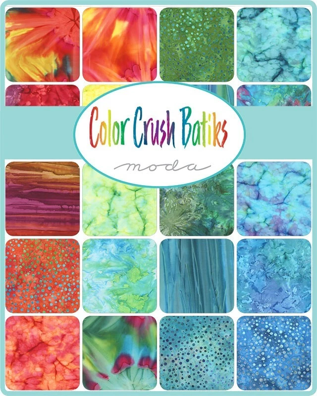 COLOR CRUSH BATIKS Moda 3 Charm Packs fabric quilting BRIGHT COTTON Batik 4363PP - Image 3 of 4