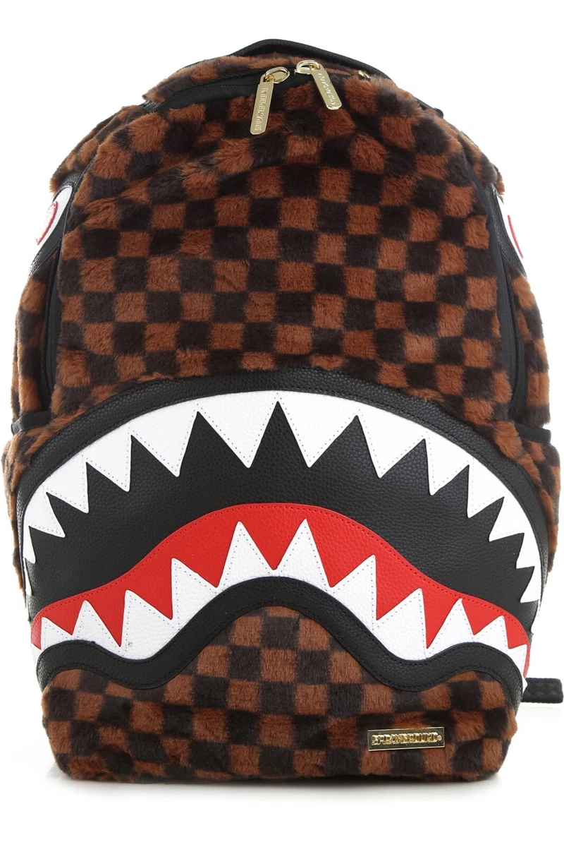 SPRAYGROUND: Fur Sharks in Paris Checkered Backpack