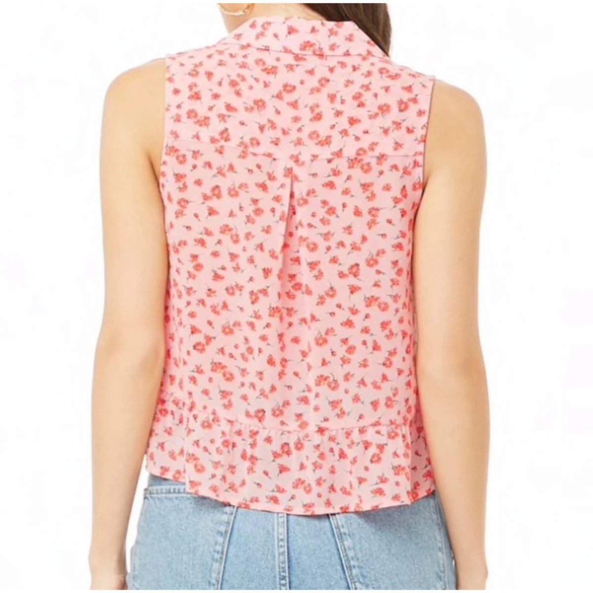 Floral chiffon best sale blouse forever 21