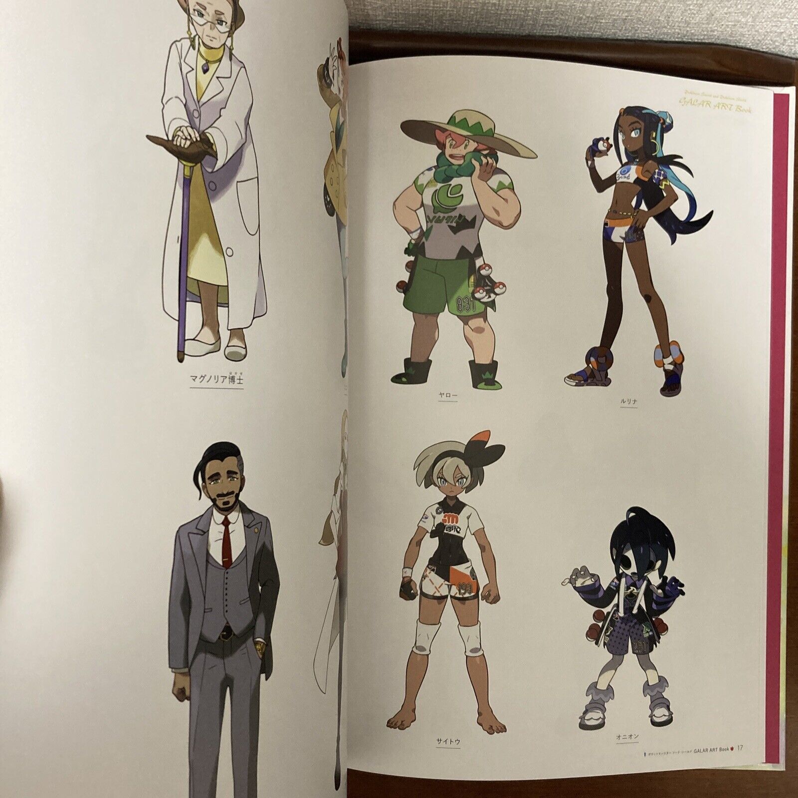 Lots of Pokemon Sword/Shield character concept art