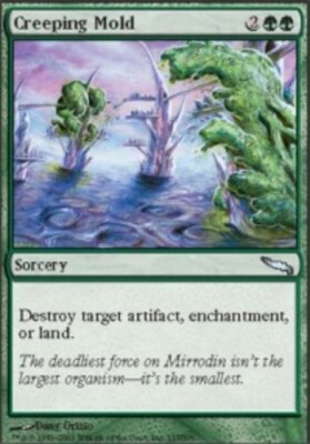 MTG magic cards 2x Creeping Mold Mirrodin Light Play, English
