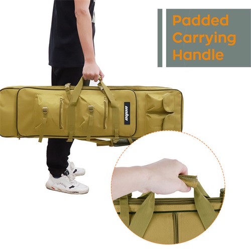 100cm/39" 120cm/47" TACTICAL RIFLE CASE Air Gun Airsoft Soft Air Mat Slip Bag UK - Picture 55 of 69