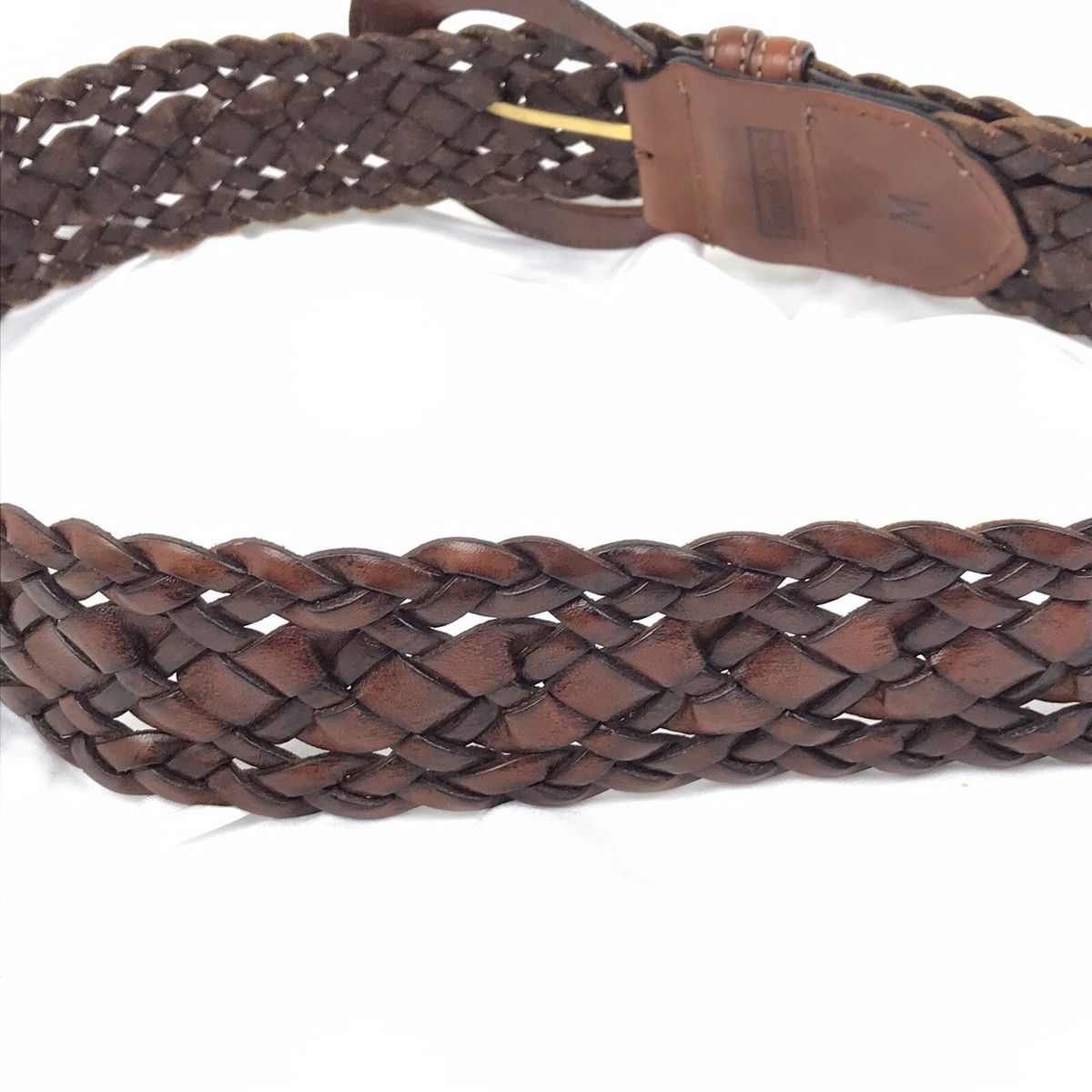 Harold\'s Woven Genuine Leather Belt Vintage VINTAGE Harold main image 2