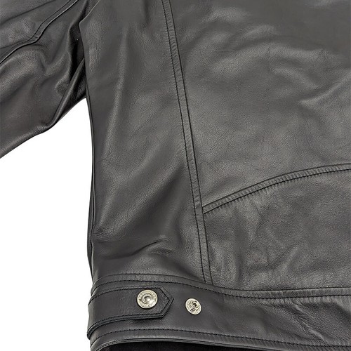 DSQUARED2 S71AN0198 Herren Bikerjacke Reißverschluss Leder Racer Winter Mantel - Bild 6 von 10
