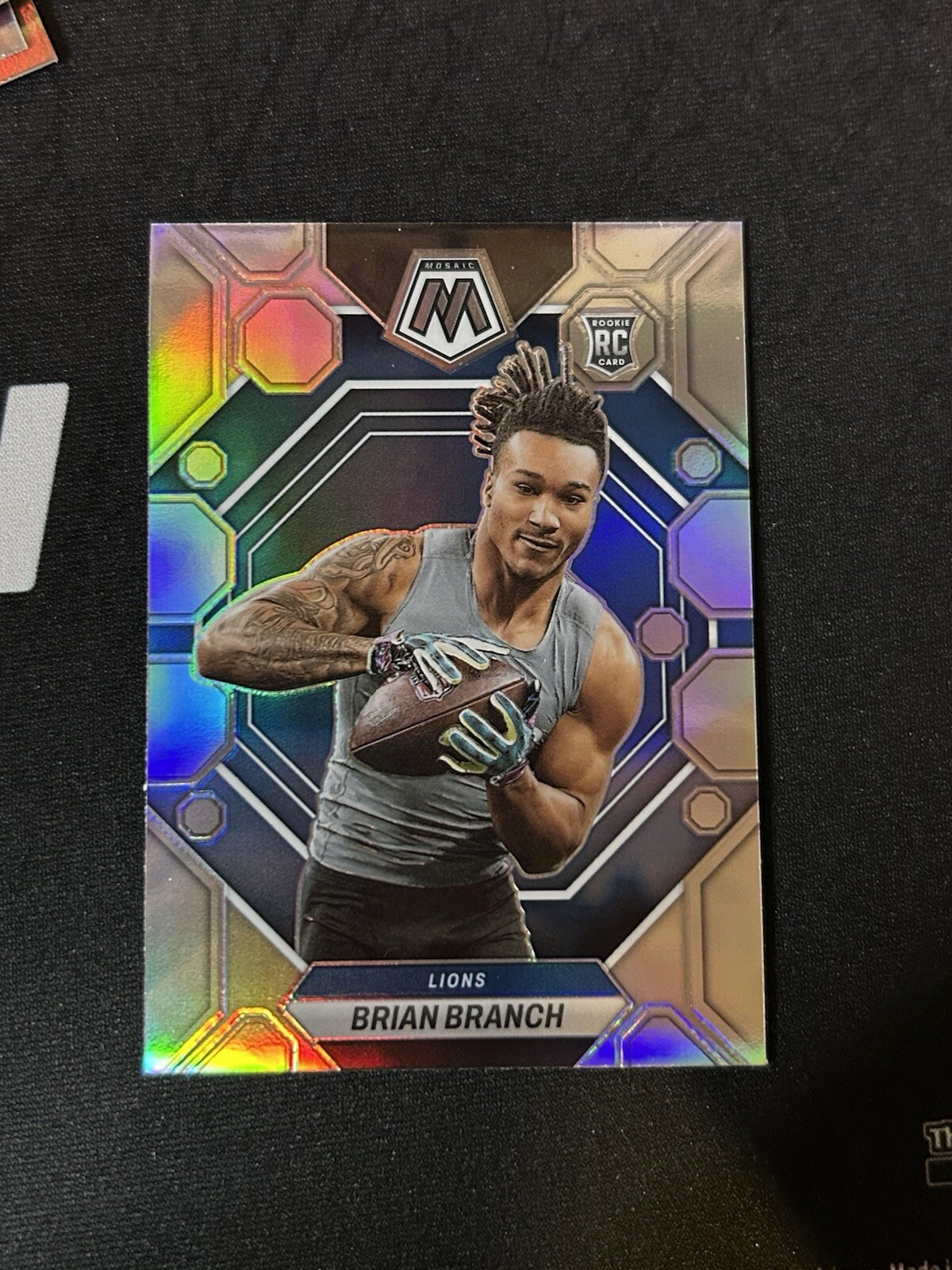 2023 Panini Mosaic - Rookies Silver Prizm #287 Brian Branch (RC) Detroit Lions
