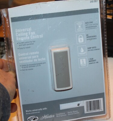 NEW Universal Ceiling Fan Remote Control Hampton Bay Hunter GE Casablanca 340887
