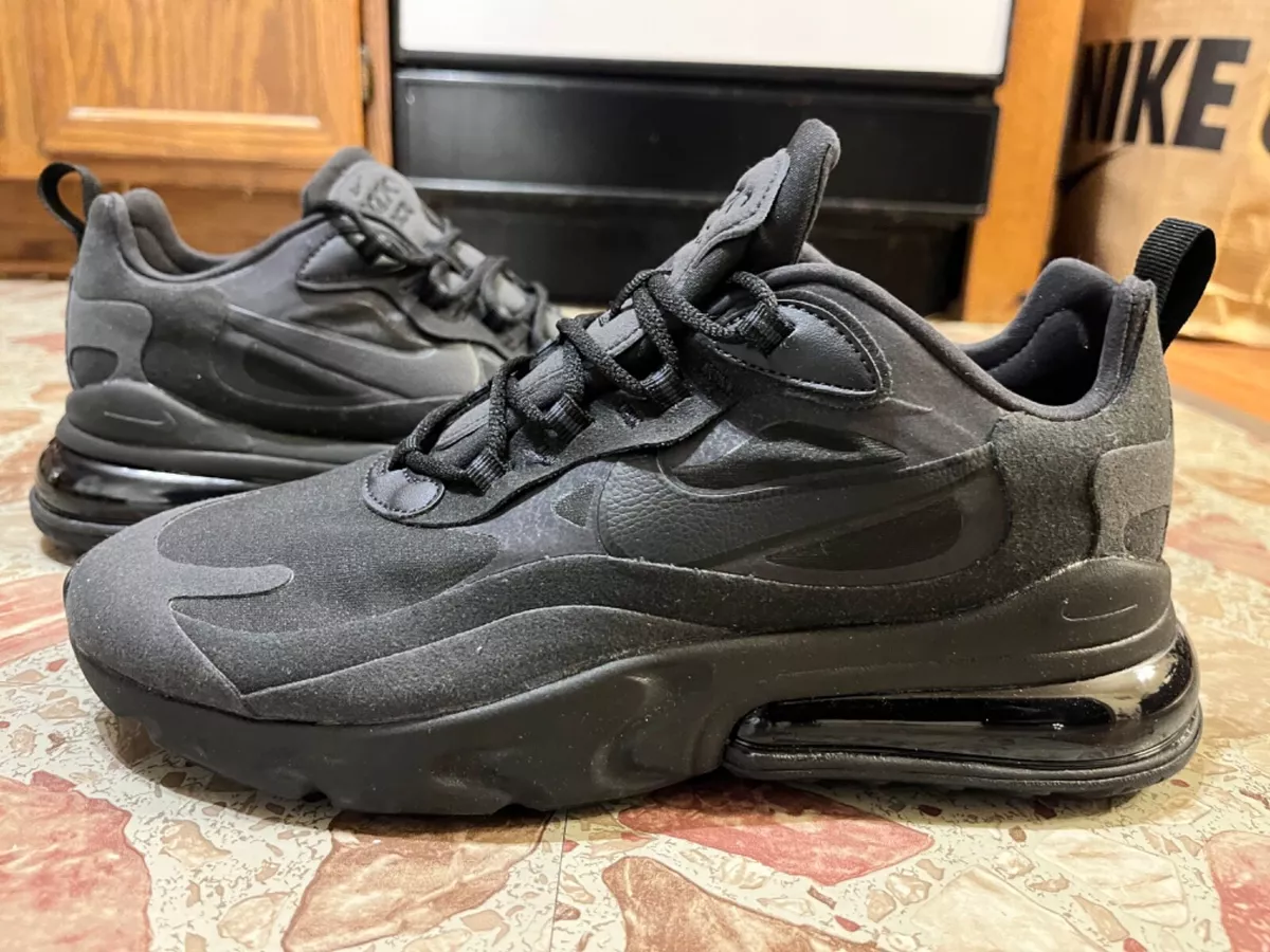 DS AIR MAX 270 REACT TRIPLE BLACK sz 9 react infinity pegasus off white eBay