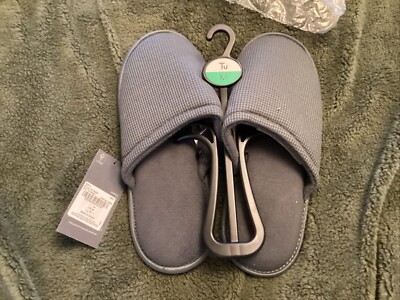Mens Slippers, Size 9/10 Medium Grey New and Unwanted Gift  UK
