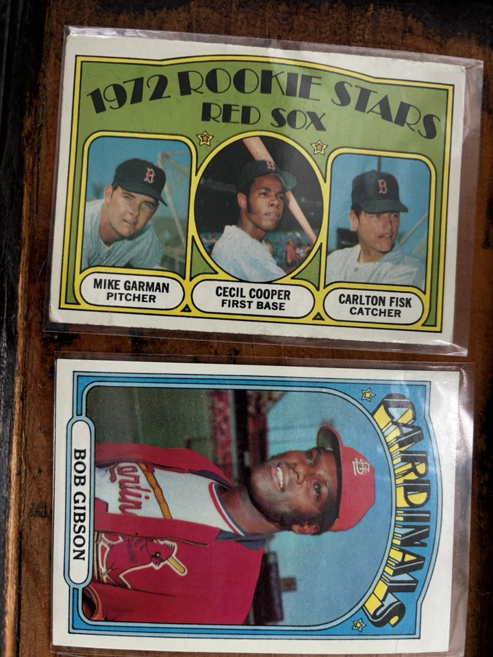 Lote de 50 beisebol 1972 Topps Willie Mays, Fisk RC McCovey - Imagem 3 de 4