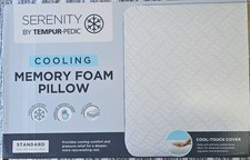 SERENITY BY TEMPUR-PEDIC COOLING MEMORY FOAM PILLOW Standard 24" x 16" NEW