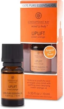 Uplift Sweet Orange Mind Body Essential Oil Blend Chesapeake Bay 0.3 oz diffuser