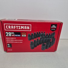 Craftsman Cmmt42031 Impact Bit Socket Set 28 Pc - Black Brand New Ships Fast