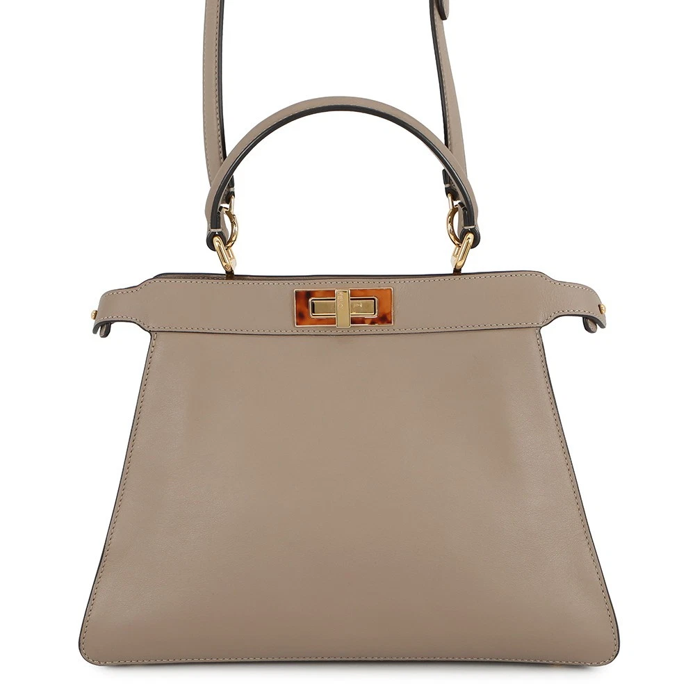 Fendi — FENDI Peekaboo Icy You Size Medium Leather Gray 8BN321