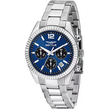 Orologio Sector 240 Ref. R3273640030 Chrono Quarzo Acciaio Nuovo