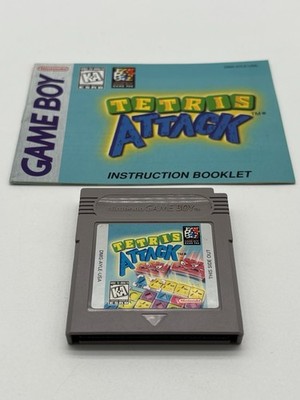 NINTENDO GAME BOY TETRIS ATTACK  CARTRIDGE WITH BOOKLET