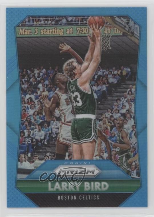 2015-16 Panini Prizm Light Blue Prizm 8/199 Larry Bird #261 HOF 7zf