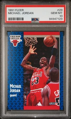 1991 Fleer #29 Michael Jordan \*\*GEM MINT\*\* PSA 10