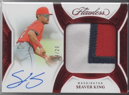 2025 Flawless Baseball Seaver King Prospect Patch Auto Ruby /20