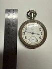 Antique Elgin Pocket Watch 18s + Mixed Silveroid Case Engraved Back – Runs?
