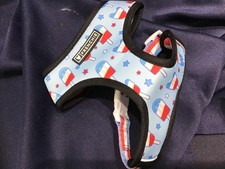 FRENCHIE PET SUPPLY duo dwustronne UPRZĄŻ S CZERWONY BIAŁY NIEBIESKI popsicles NOWOŚĆ! 🔴⚪🔵