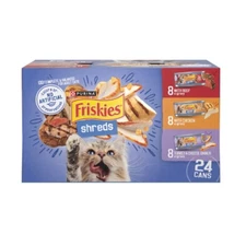 Purina Friskies Shreds Beef, Turkey, White Fish & Chicken Wet Cat Food - 5.5oz