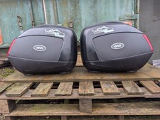 Givi V35 Monokey Motorcycle Luggage Panniers PAIR & Keys #KH36