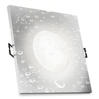 Isaso Einbauleuchte IP65 Alu Eckig Mit Led Lampe 4W Neutralweiß Spot Deckenlampe