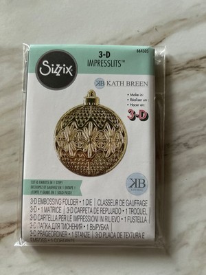 Sizzix 3D Impresslits Ornament*New*Free Ship