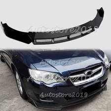 For Subaru Legacy 2009-14 Gloss Front Bumper Chin Lip Spoiler Splitter Body Kit
