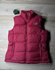 The North Face 700 Down Puffer Vest TNF Women Size M Pink Vintage Outdoor TNF